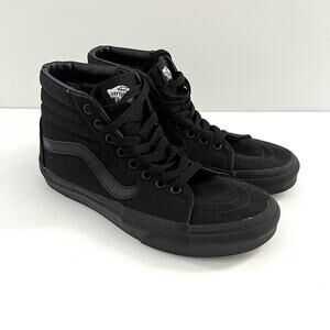 Vans Sneakers Off The Wall 721454 Sk8 Hi High Top Black Shoes Men 5 Women 6.5